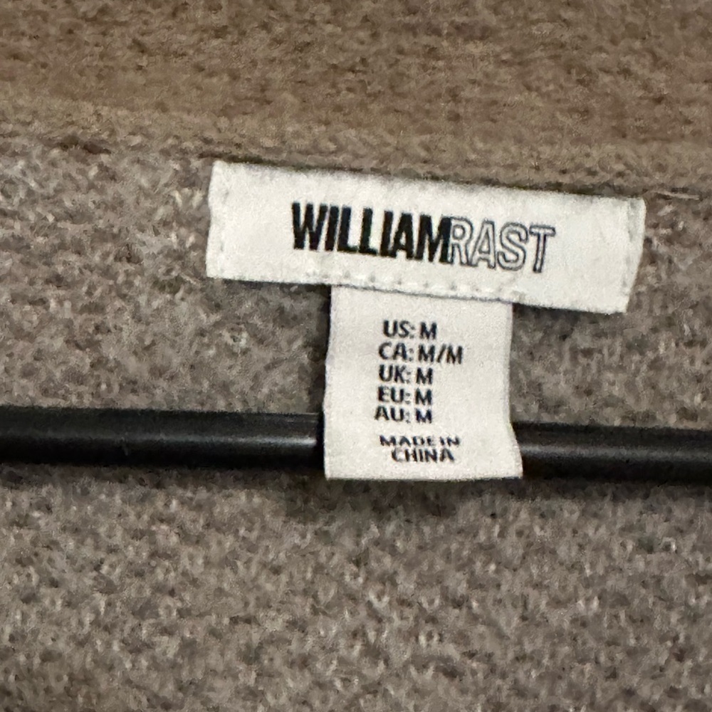 William Rast Cream and Brown Cropped Cardigan Sweater - Picture 4 of 5